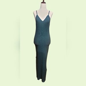 Freshman 1996 Fitted Emerald Knit Dress Size Medium